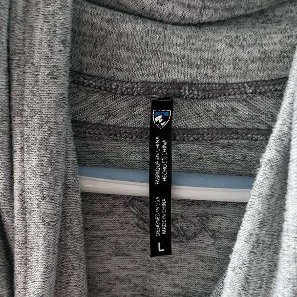 Kuhl Women's Large Lea Heather Gray Funnel sweater - Picture 8 of 10